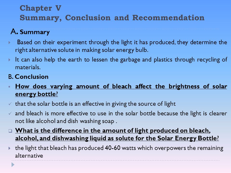 Energy resources: Solar energy